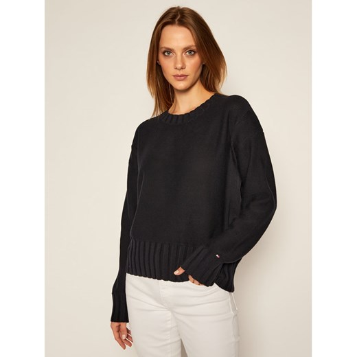 Sweter damski Tommy Hilfiger Odzież Damska MT czarny RPBU Sweter damski Tommy Hilfiger Odzież Damska MT czarny RPBU
