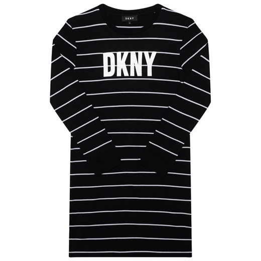 Sukienka dziewczęca DKNY czarna wiosenna 