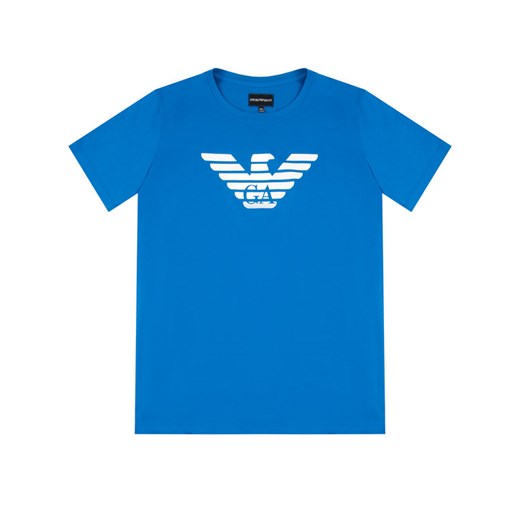 Emporio Armani T-Shirt 8N4T99 1JNQZ 0944 Niebieski Regular Fit Emporio Armani 16A okazyjna cena MODIVO