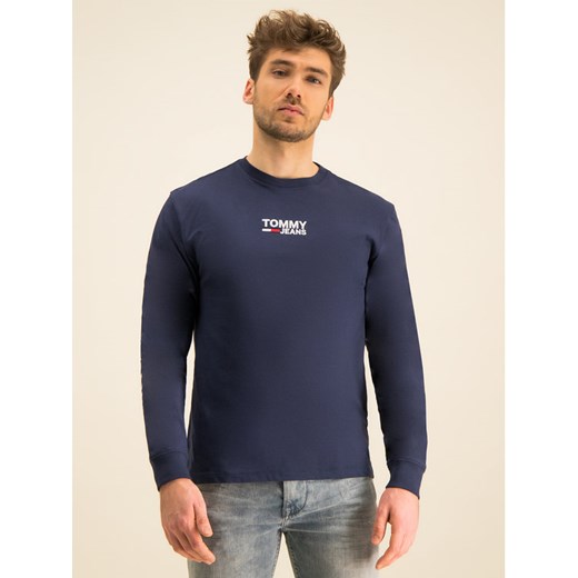 Tommy Jeans Longsleeve Tjm Corp DM0DM07431 Granatowy Regular Fit Tommy Jeans L okazja MODIVO