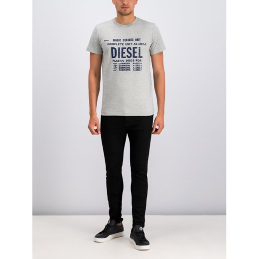 Diesel T-Shirt T-Diego-B6 00SXE6 0091A Szary Regular Fit Diesel XXL MODIVO okazja