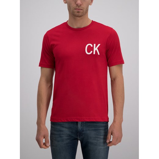 Calvin Klein Jeans T-Shirt J30J312483 Czerwony Regular Fit L okazja MODIVO