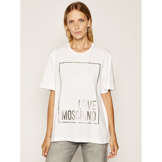 LOVE MOSCHINO T-Shirt W4F8722M3517 Oversize Love Moschino 42 wyprzedaż MODIVO