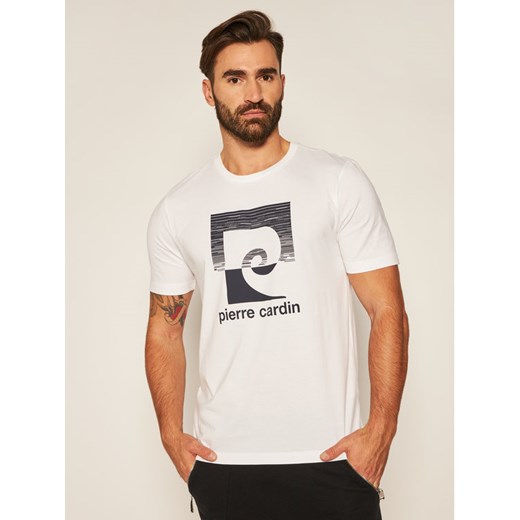 T-shirt męski Pierre Cardin biały 