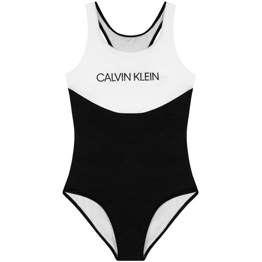 Calvin Klein Swimwear Strój kąpielowy G80G800303 Czarny 14_16 okazja MODIVO