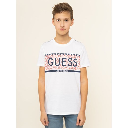 Guess T-Shirt L01I08 K82C0 Biały Regular Fit Guess 8 MODIVO promocja