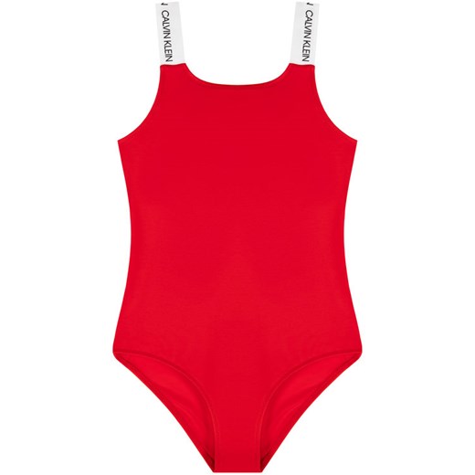 Calvin Klein Swimwear Strój kąpielowy G80G800302 Czerwony 14_16 wyprzedaż MODIVO