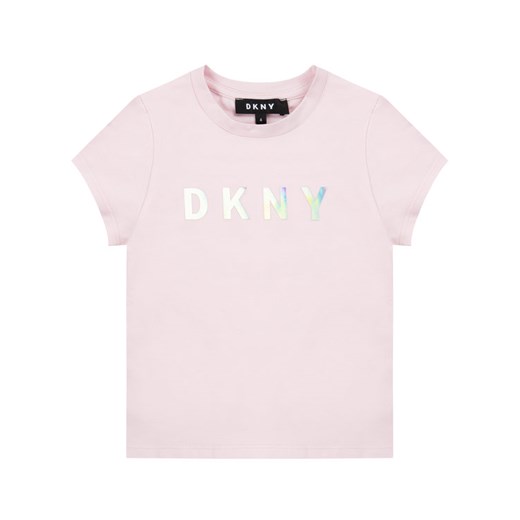 DKNY T-Shirt D35Q47 M Różowy Regular Fit 4A okazja MODIVO
