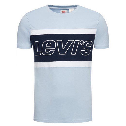 Levi's® T-Shirt Colorblock Tee 79594-0001 Niebieski Regular Fit M okazja MODIVO