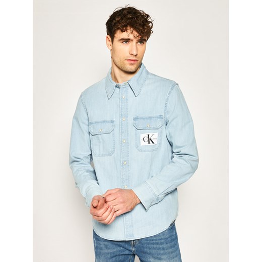Calvin Klein Jeans Koszula Denim Utility Shirt J30J314655 Niebieski Regular Fit S MODIVO okazja