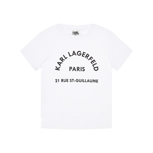 KARL LAGERFELD T-Shirt Z15259 D Biały Regular Fit Karl Lagerfeld 14Y MODIVO