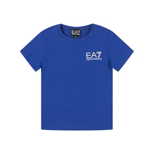 EA7 Emporio Armani T-Shirt 3HBT51 BJ02Z 1570 Granatowy Regular Fit 8Y MODIVO promocja