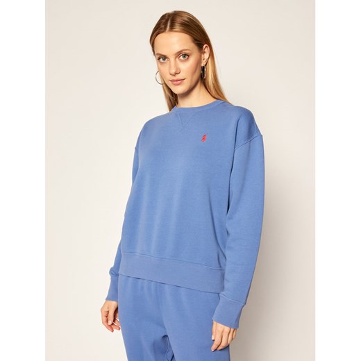 Bluza damska Polo Ralph Lauren niebieska w stylu młodzieżowym 