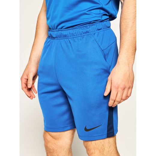 NIKE Szorty sportowe Dri-Fit CJ2007 Niebieski Standard Fit Nike M wyprzedaż MODIVO