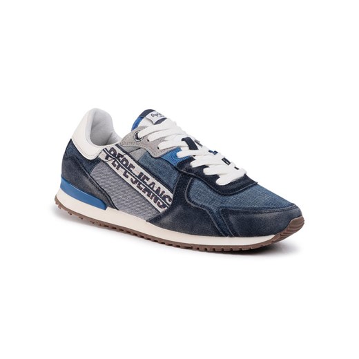 Pepe Jeans Sneakersy Tinker Denim Tape PMS30623 Granatowy Pepe Jeans 40 promocja MODIVO