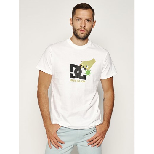 DC T-Shirt Keep Str In Plc EDYZT04118 Biały Regular Fit M wyprzedaż MODIVO