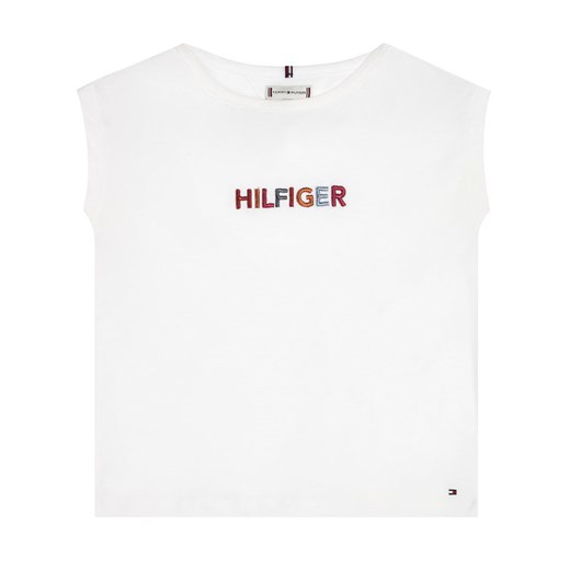 TOMMY HILFIGER T-Shirt Graphic KG0KG05035 M Biały Regular Fit Tommy Hilfiger 3 wyprzedaż MODIVO