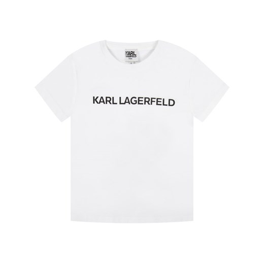 KARL LAGERFELD T-Shirt Z15222 M Biały Regular Fit Karl Lagerfeld 8A wyprzedaż MODIVO