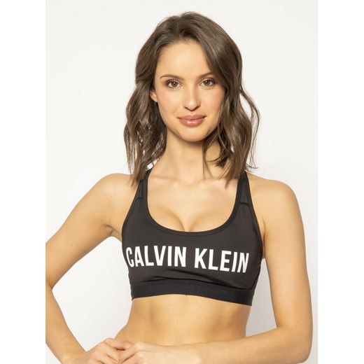 Calvin Klein Performance Biustonosz top Low Impact Sports 00GWS0K137 Czarny S wyprzedaż MODIVO