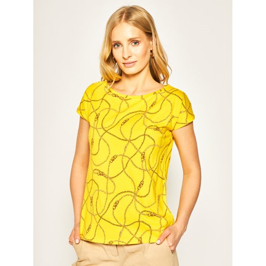Lauren Ralph Lauren T-Shirt Sp20 200795802 Żółty Regular Fit L wyprzedaż MODIVO