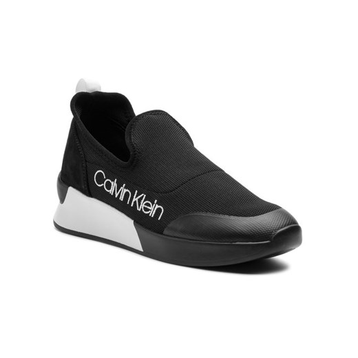 Calvin Klein Sneakersy Que E4451 Czarny Calvin Klein 35 okazyjna cena MODIVO