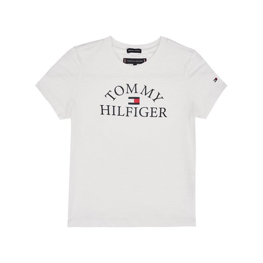 TOMMY HILFIGER T-Shirt Essential Logo KB0KB05619 M Biały Regular Fit Tommy Hilfiger 6 promocyjna cena MODIVO