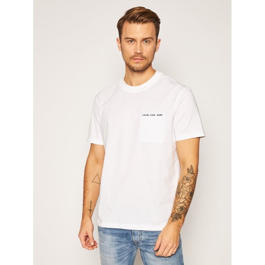 Biały t-shirt męski Calvin Klein 