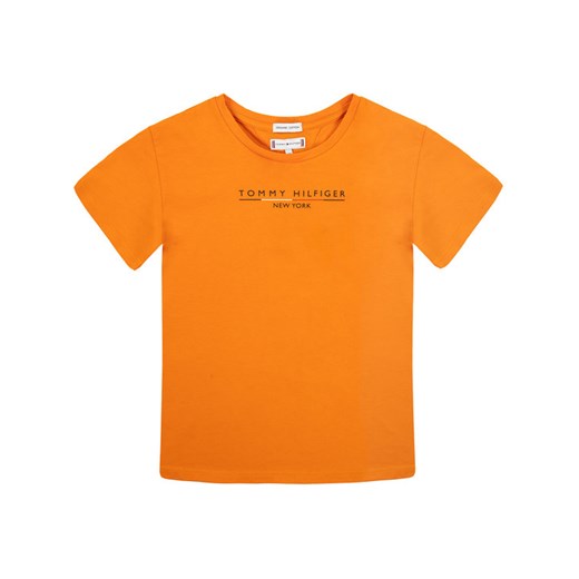 TOMMY HILFIGER T-Shirt Essential KG0KG04466 S Pomarańczowy Regular Fit Tommy Hilfiger 7 MODIVO okazja