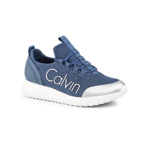 Calvin Klein Jeans Sneakersy Reika R0666 Granatowy 40 okazyjna cena MODIVO