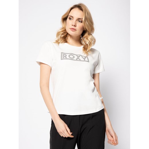 Roxy T-Shirt Epic Afternoon ERJZT04808 Biały Regular Fit XS okazja MODIVO