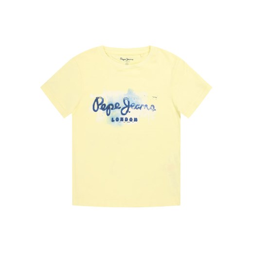 Pepe Jeans T-Shirt Golders PB501338 Żółty Regular Fit Pepe Jeans 12 MODIVO okazja