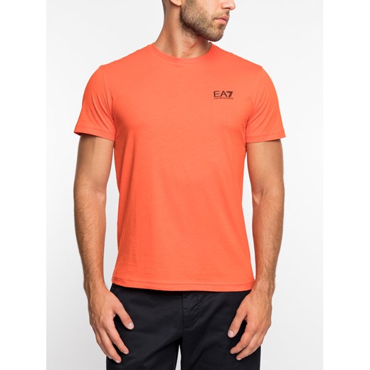 EA7 Emporio Armani T-Shirt 3GPT51 PJM9Z 1683 Pomarańczowy Regular Fit XXL okazja MODIVO