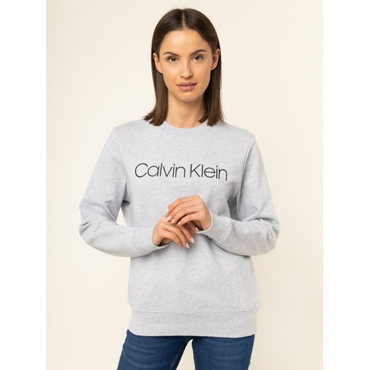 Calvin Klein Bluza Core Logo K20K201757 Szary Regular Fit Calvin Klein M promocja MODIVO