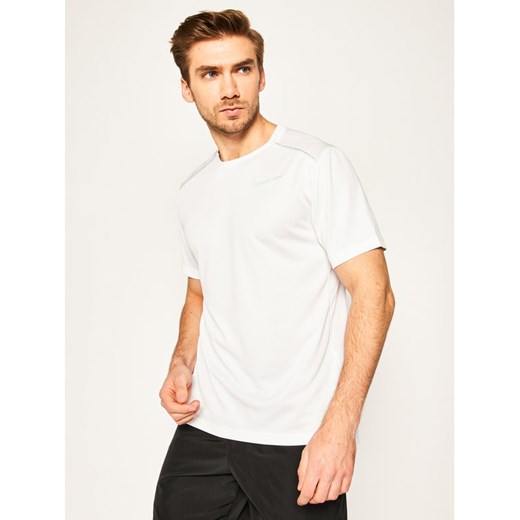 NIKE Koszulka techniczna Dry Miller Top AJ7565 Biały Standard Fit Nike S okazja MODIVO
