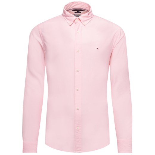 TOMMY HILFIGER Koszula Natural Soft Poplin MW0MW12169 Różowy Regular Fit Tommy Hilfiger XL okazyjna cena MODIVO