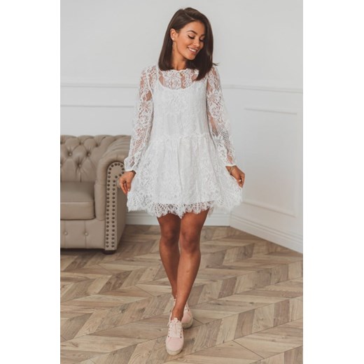 Sukienka Penelope white Latika M wyprzedaż Butik Latika