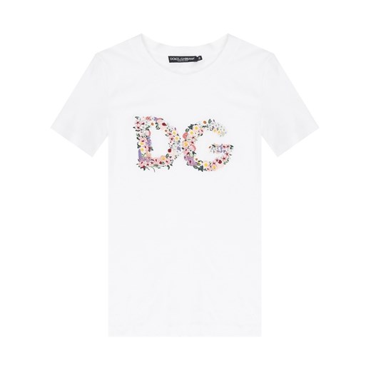 T-shirt z logo Dolce & Gabbana 40 IT okazja showroom.pl