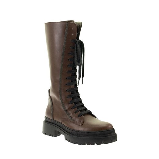 lace-up boots with Precious contour Brunello Cucinelli 36 showroom.pl okazja