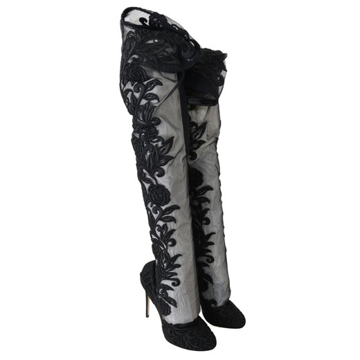 Floral Embroidered Socks Boots Dolce & Gabbana 39 promocja showroom.pl