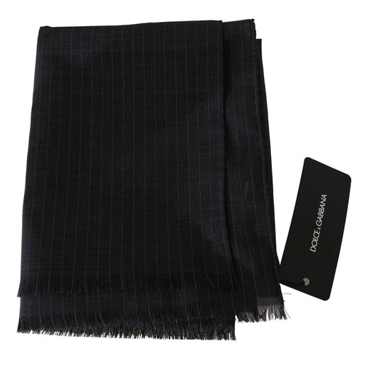 Wool Striped Pattern Wrap Scarf Dolce & Gabbana ONESIZE showroom.pl promocja
