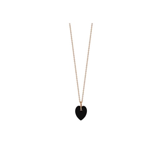 Onyx Mini Heart Necklace Ginette Ny ONESIZE showroom.pl