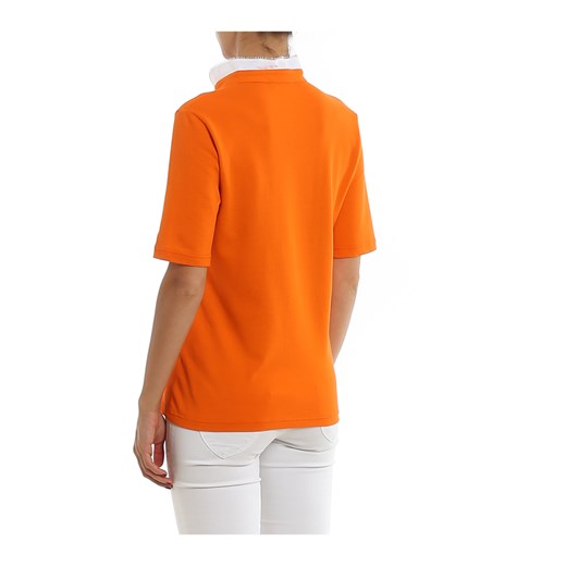 Bluzka damska pomarańczowy Paolo Fiorillo Capri gładka 