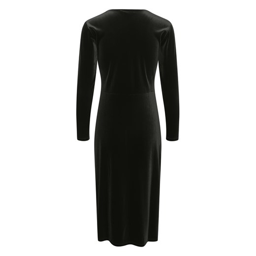 Sukienka czarna Part Two midi z długim rękawem 