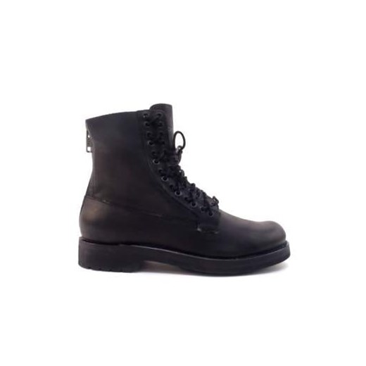 Buty zimowe męskie Diesel czarne na zamek z tworzywa sztucznego w stylu militarnym