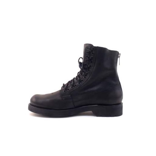 Buty zimowe męskie czarne Diesel z tworzywa sztucznego w stylu militarnym