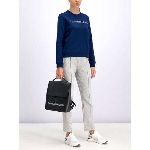 Calvin Klein Jeans Bluza Institutional J20J212583 Granatowy Regular Fit S promocyjna cena MODIVO