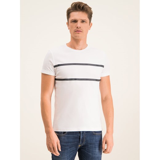 Calvin Klein Jeans T-Shirt J30J314564 Biały Regular Fit XL promocyjna cena MODIVO