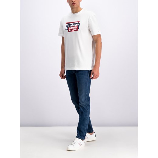 Tommy Jeans T-Shirt DM0DM06498 Biały Regular Fit Tommy Jeans L promocja MODIVO