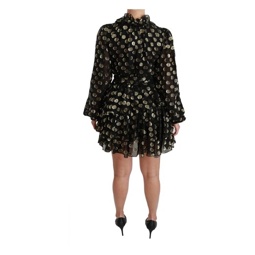 Lurex Polka Dots Flared Dress Dolce & Gabbana 42 IT okazja showroom.pl