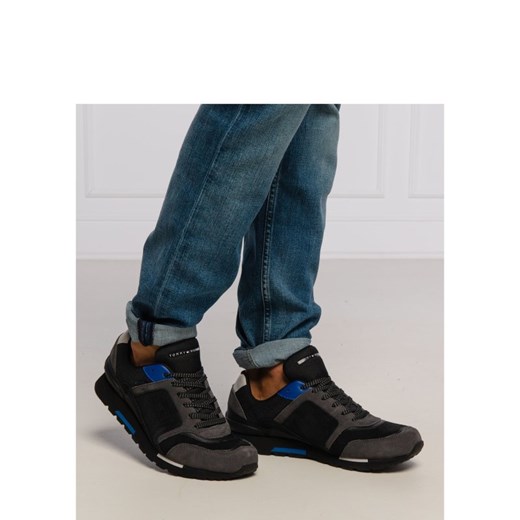 Buty sportowe męskie Tommy Hilfiger skórzane na jesień sznurowane 